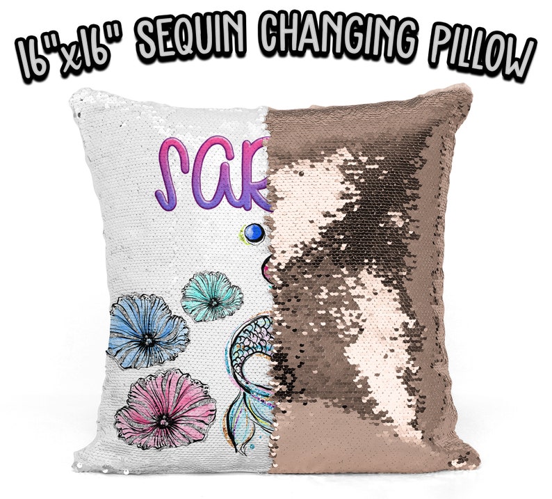 sequin pillow print on demand