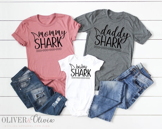 Baby Shark Family Shirts Baby Shark Birthday Shark Mommy Shark | Etsy