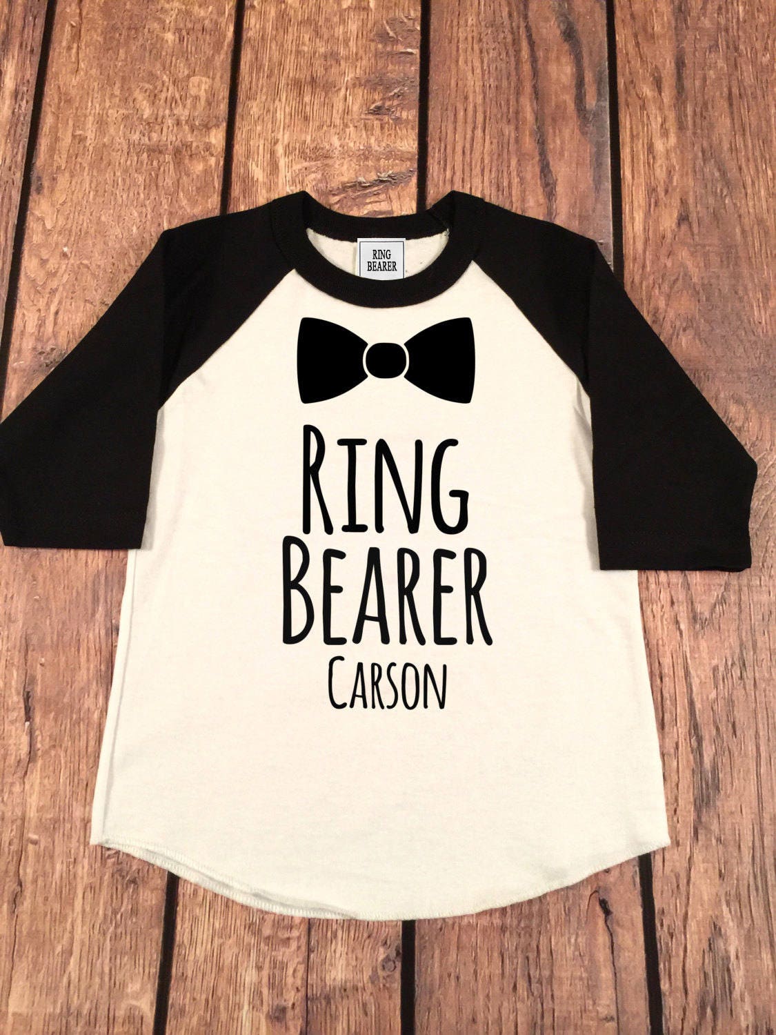 Ring Bearer Shirt Ring Bearer Raglan Ring Bearer monogram Etsy