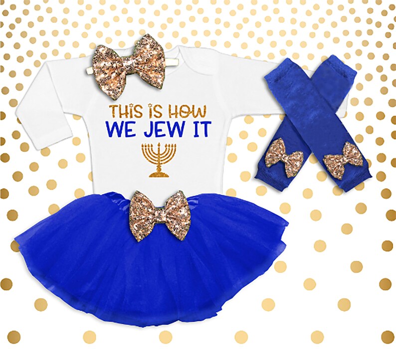 Hanukkah Outfit Baby Girl 1st Hanukkah Outfit Girl's Etsy