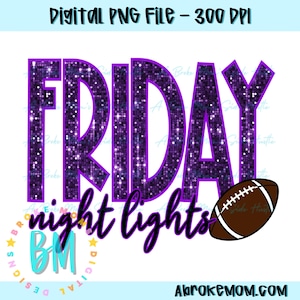 Friday Night Lights Purple Faux Sequins PNG