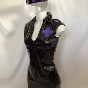 Black pvc nurse