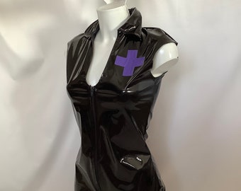 Black pvc nurse