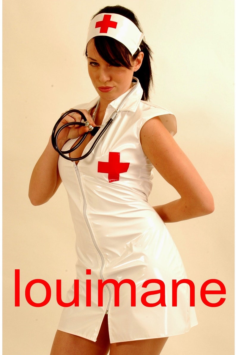 4pc Nurse Bedroom Costume - White/red - One Size main image 1