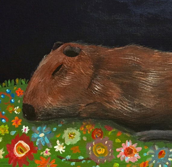 Capybara - Pintura E Caligrafia - AliExpress