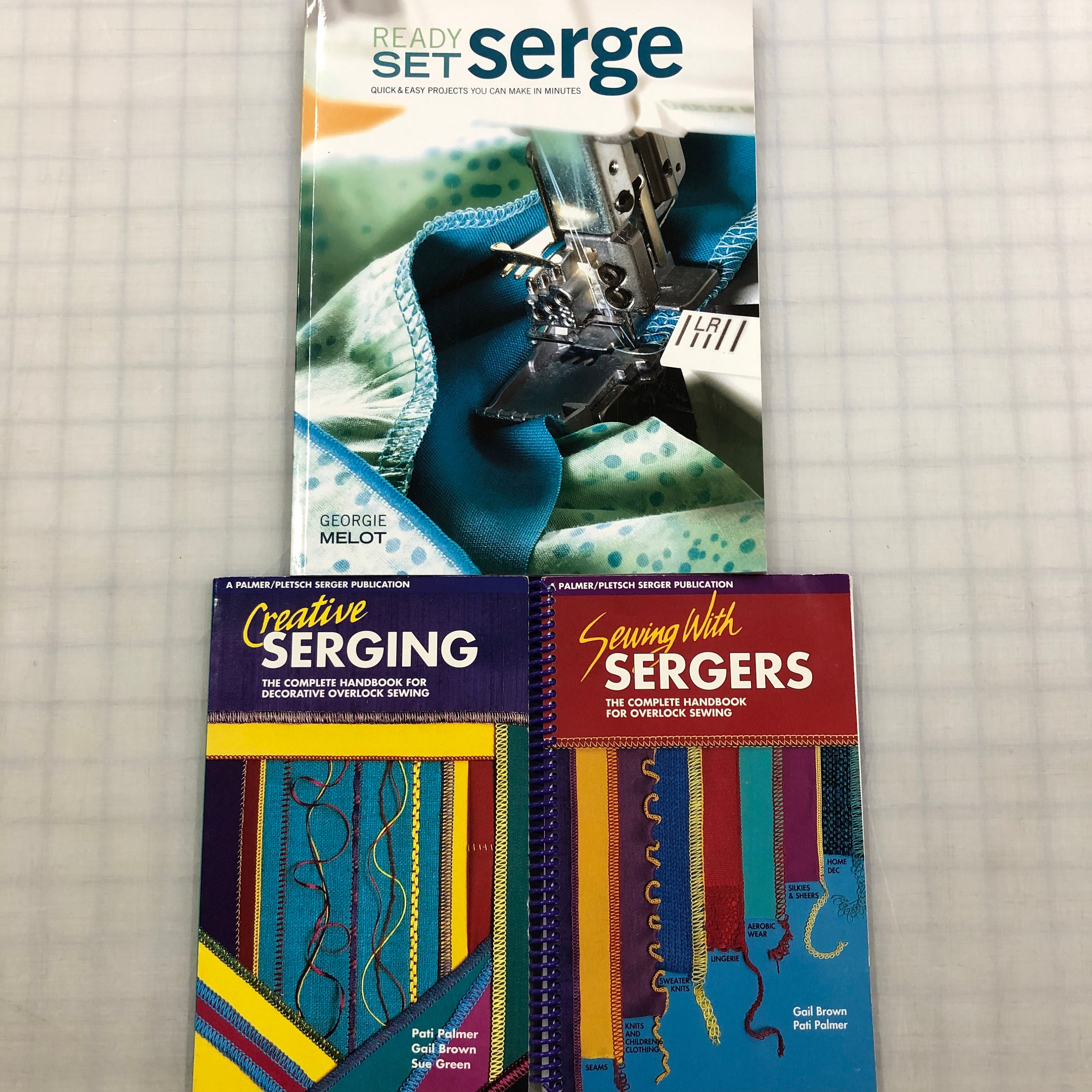 Craft Destash Set of 3 serger sewing books