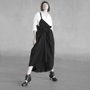 Japanese Avant Garde pants. Harem overall pants. Loose oversized drop crotch romper. Extravagant pants. Avant garde clothing