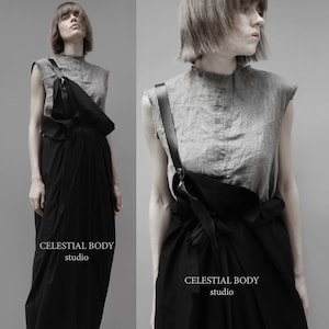 Avant garde black skirt