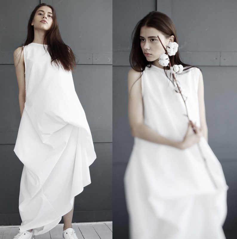 Avant-garde dress / futuristic parachute dress / kaftan dress | Etsy