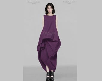 Extravagant dress, maroon, red, black, burgundy, purple dress. Extravagant clothing for women
