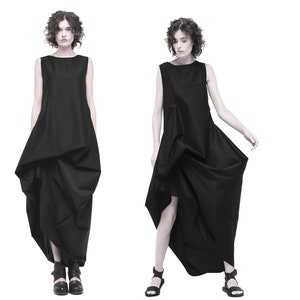 Avant-garde black dress