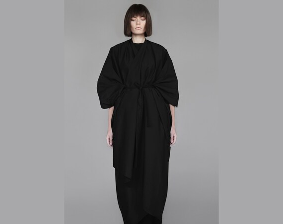 black japanese dress