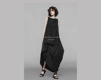 Avant-garde black dress