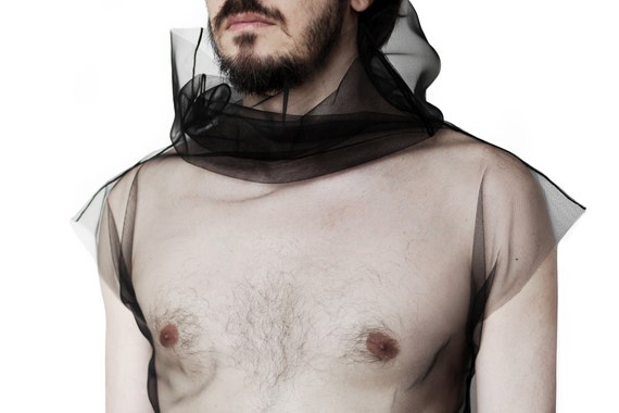 Mens sheer hotsell turtleneck