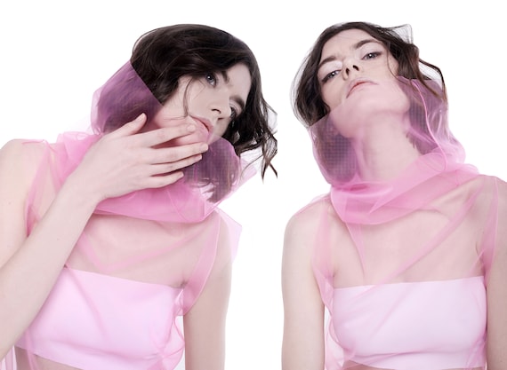 Pink Sheer Turtleneck Top Etsy UK