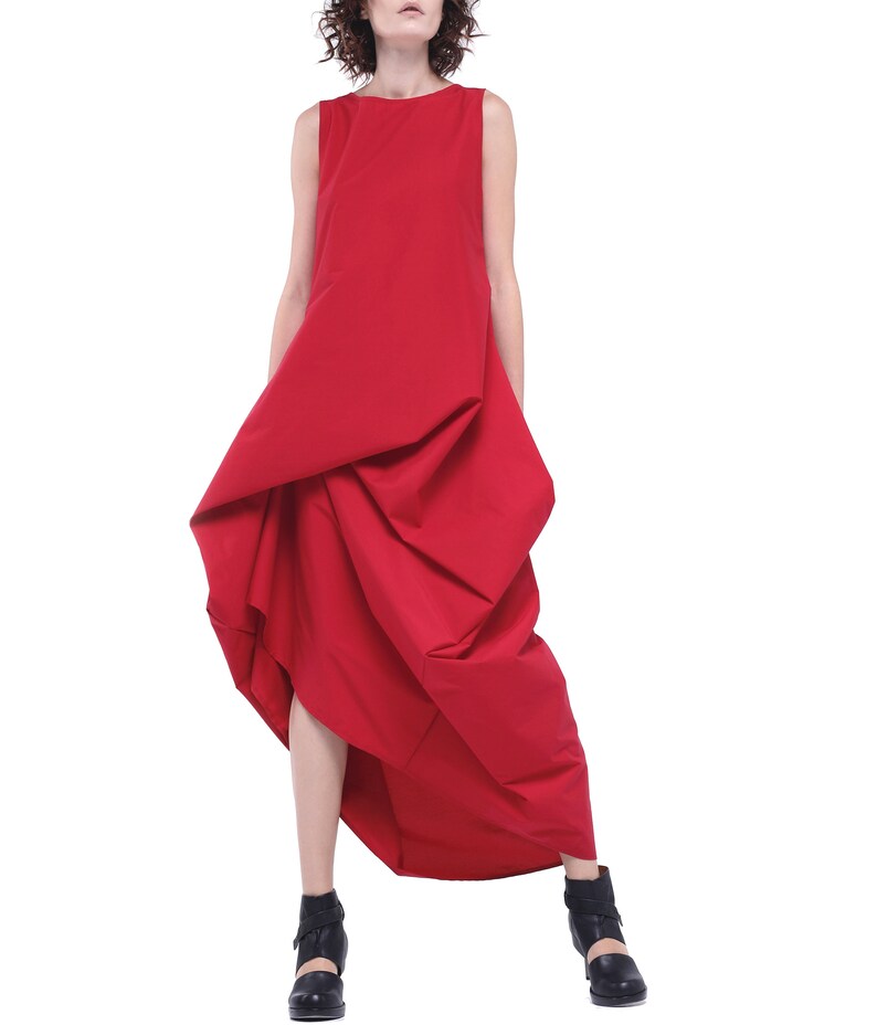 Futuristic parachute dress / avantgarde draped dress / Etsy