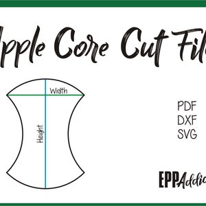 Apple Core Cut Dateien für englisches Paper Piecing | SVG | DXF | Cricut | Silhouette | Patchwork | Quilten | EPP Addict