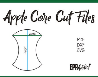 Apple Core Cut Files for English Paper Piecing | SVG | DXF | Cricut | Silhouette | Patchwork | Quilting | EPP Addict