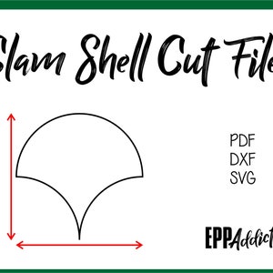 Clam Shell Cut Files for English Paper Piecing | SVG | DXF | Cricut | Silhouette | Patchwork | Quilting | EPP Addict