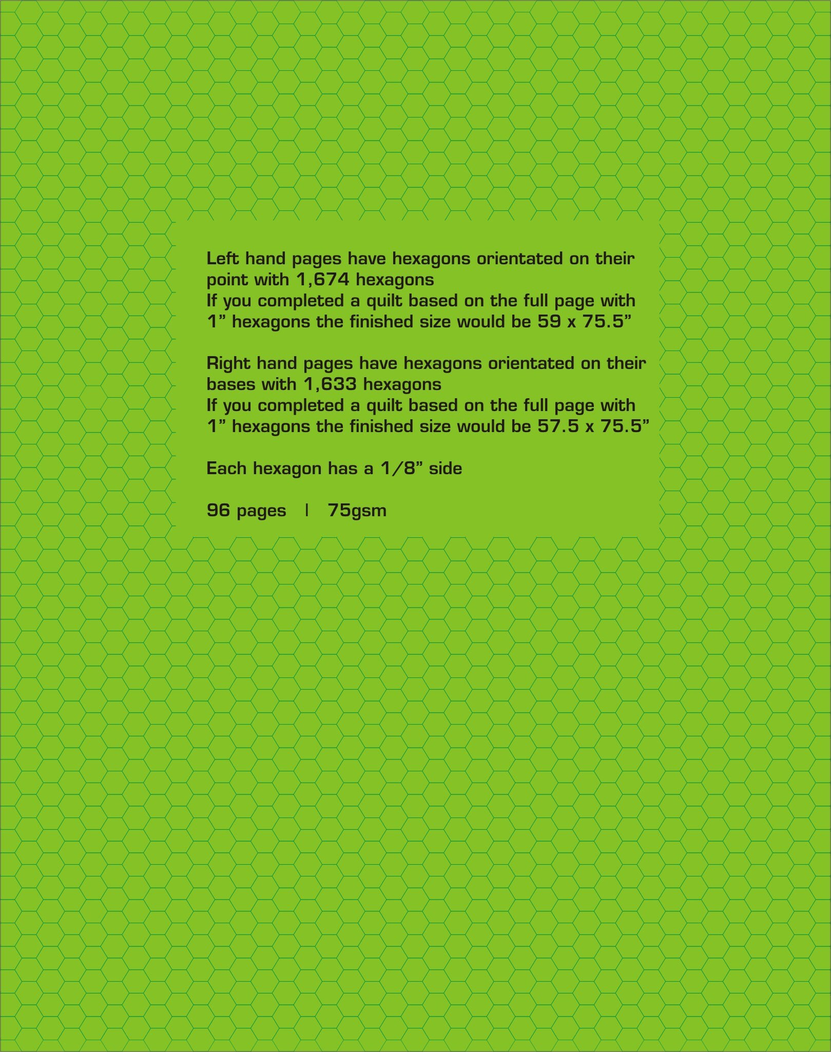 Hexagon Graph Paper Exercise Book for English Paper Piecing Etsy