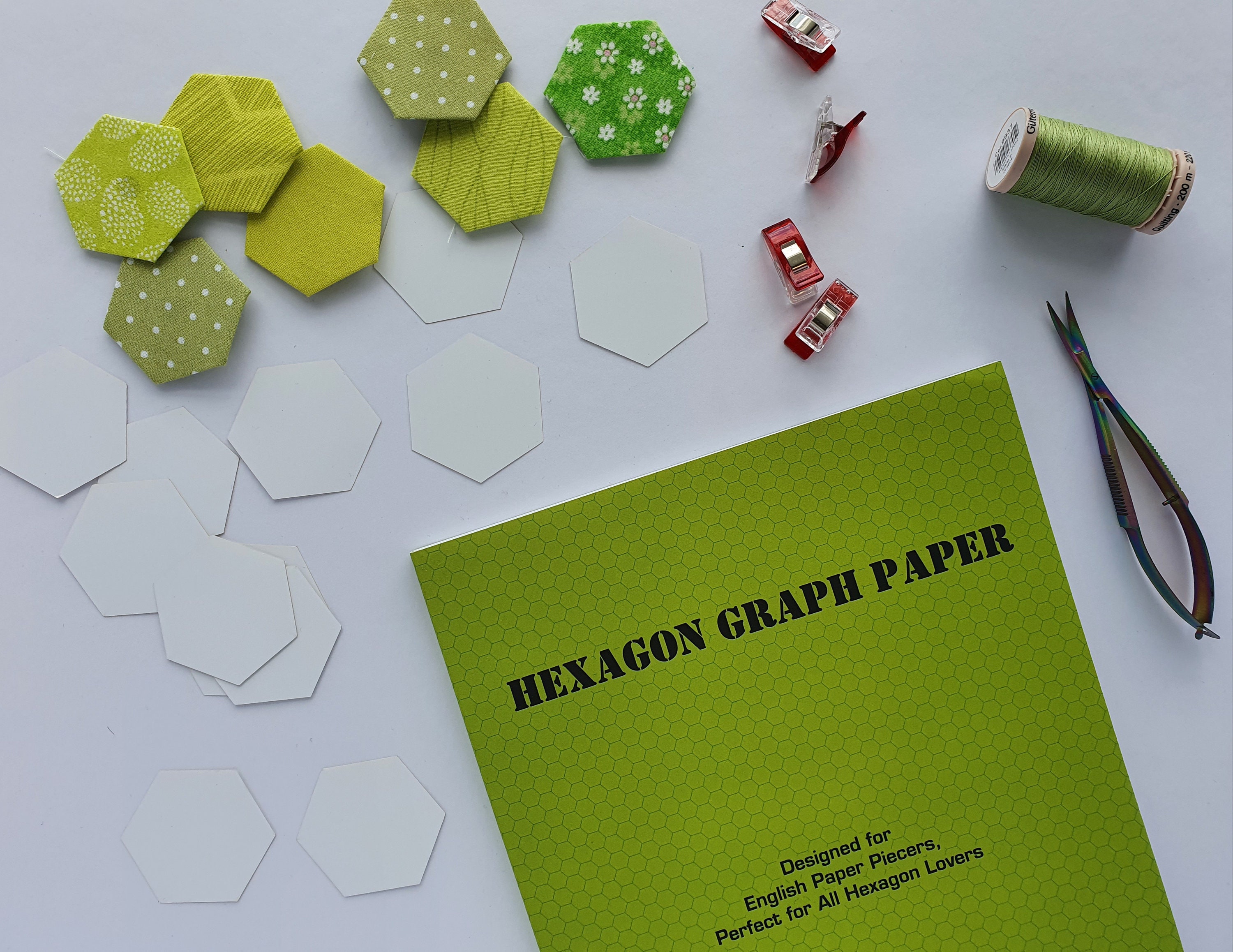 Hexagon Graph Paper Exercise Book for English Paper Piecing Etsy
