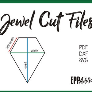 Jewel Cut Files for English Paper Piecing | SVG | DXF | Cricut | Silhouette | Patchwork | Quilting | EPP Addict