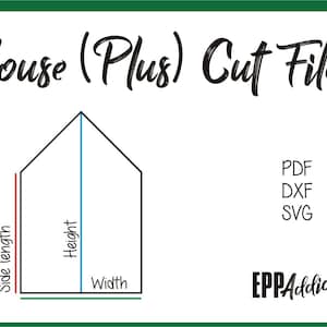 House (Plus) Cut Files for English Paper Piecing | SVG | DXF | Cricut | Silhouette | Patchwork | Quilting | EPP Addict