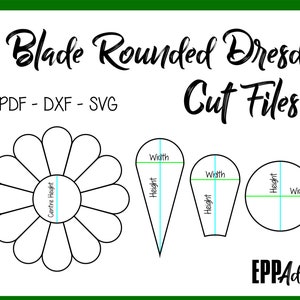 12 Blade Rounded Dresden Cut Files for English Paper Piecing | SVG | DXF | Cricut | Silhouette | Patchwork | Quilting | EPP Addict