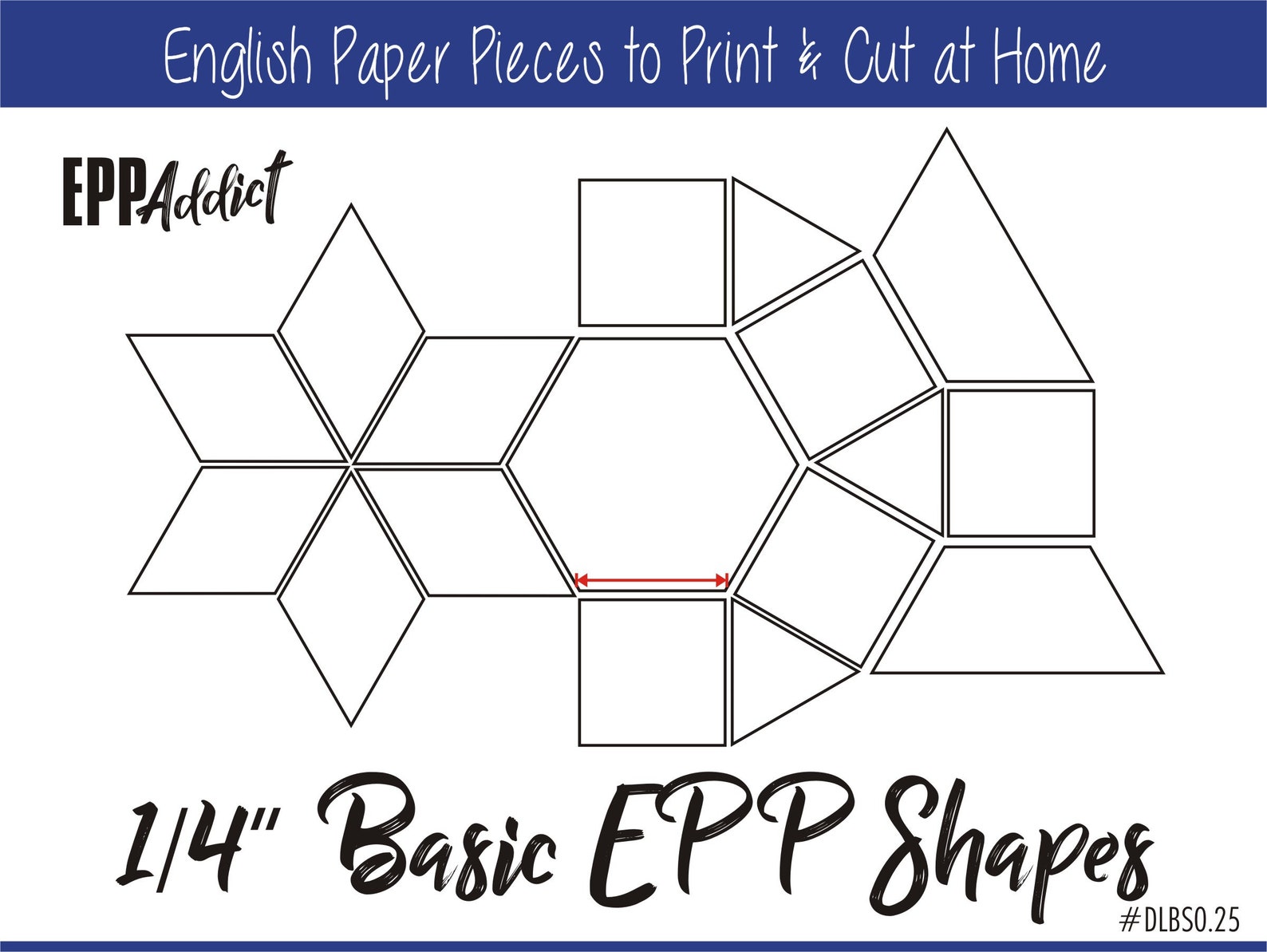 1/4 Print at Home Basic Shapes Templates for English - Etsy Australia
