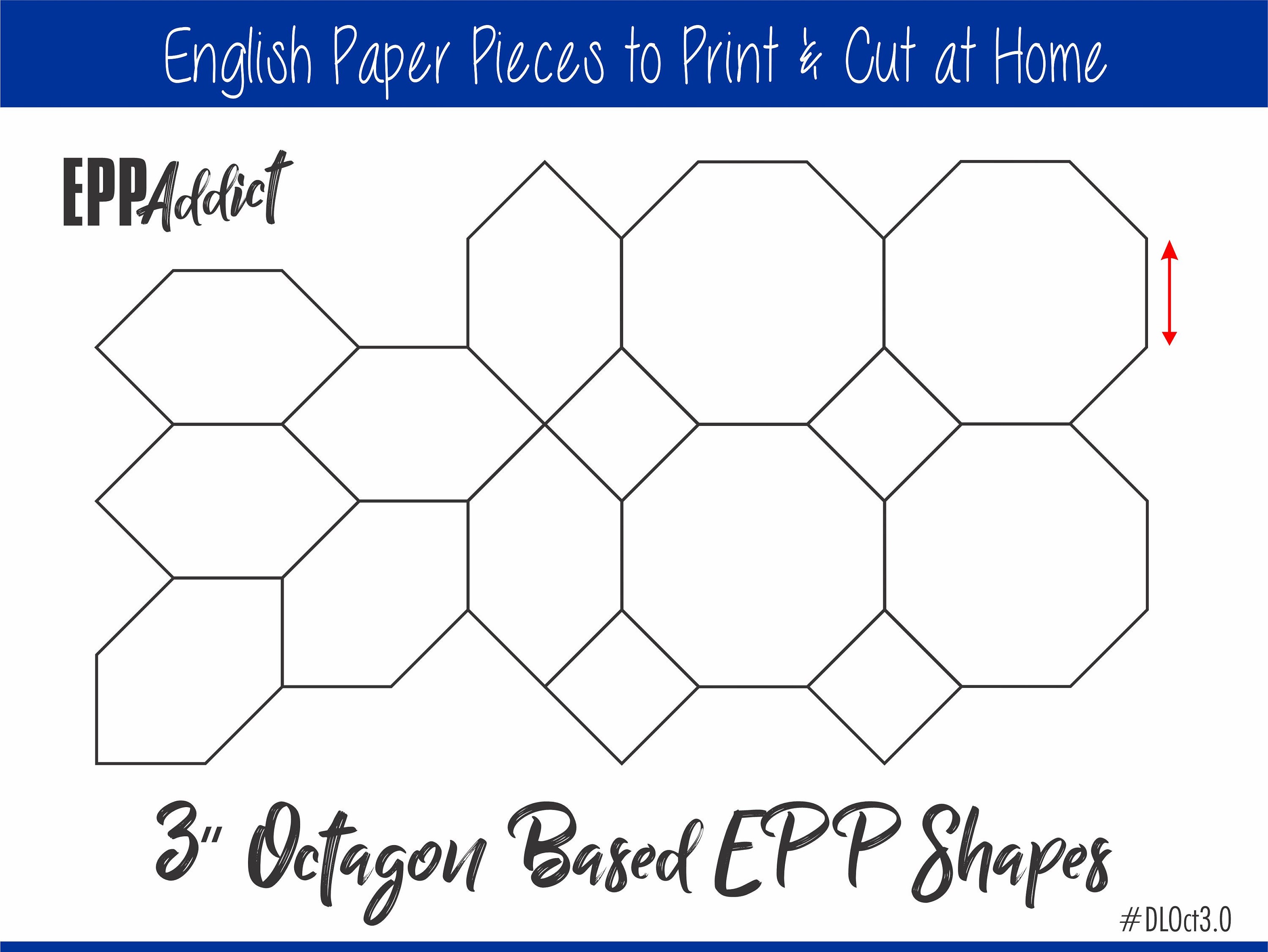 3-3/4 Octagon – Paper Pieces