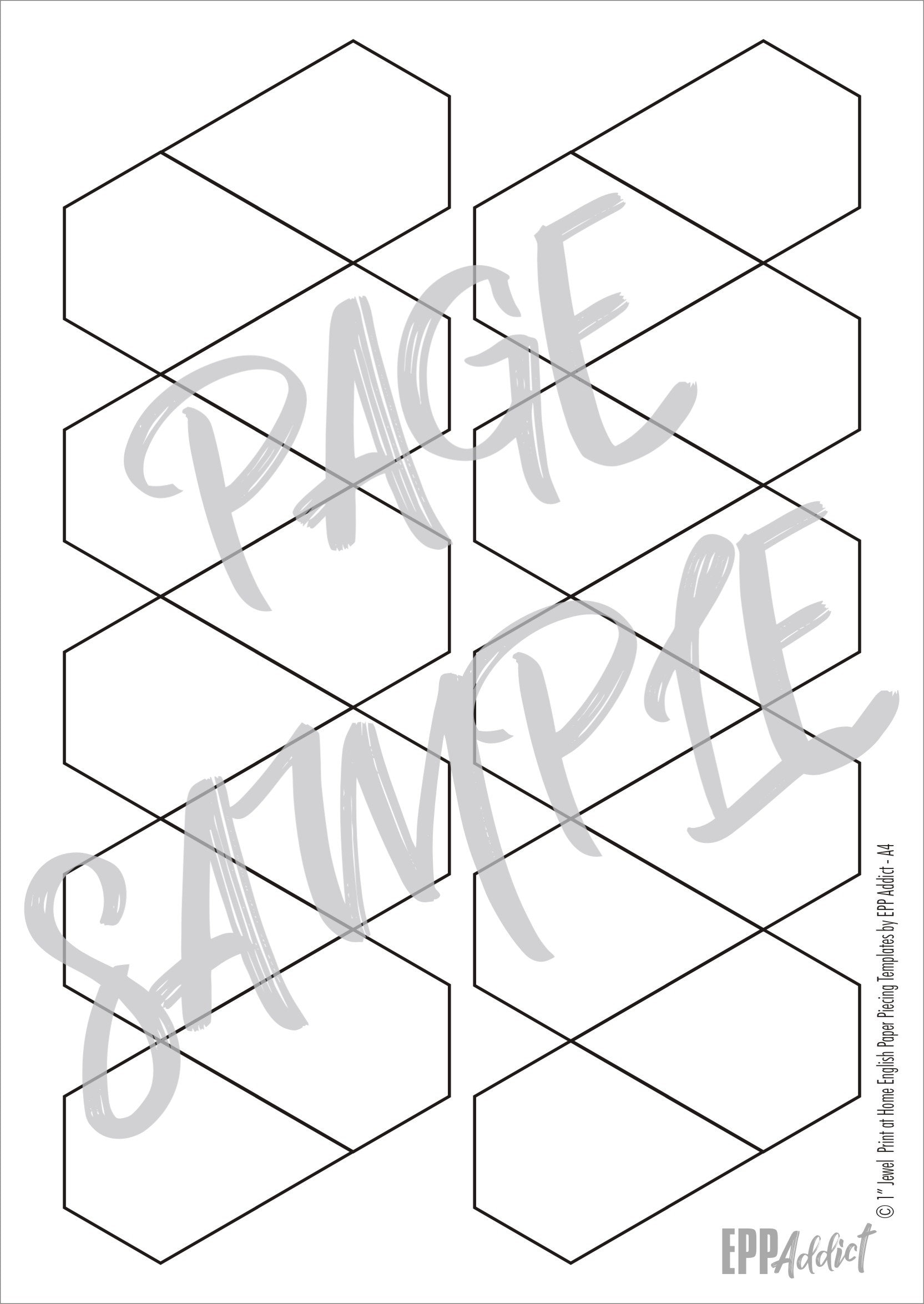 English Paper Piecing Jewel Star Template