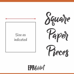 Square English Paper Pieces for English Paper Piecing - EPP Addict