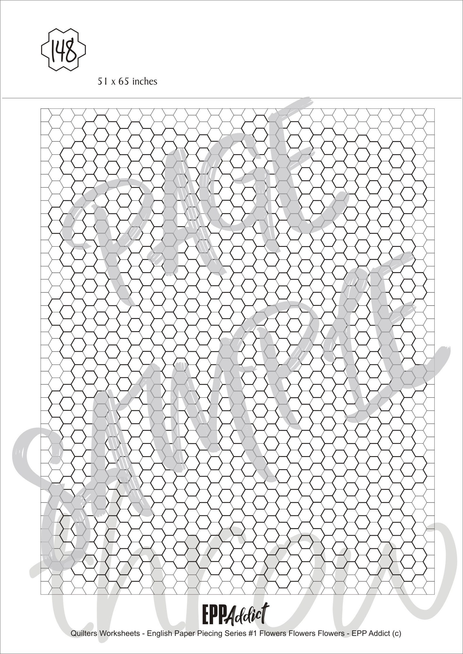 Epp Layout EPP Hexagon Flower Worksheet #1 | Flowers Flowers Flowers | EPP ...