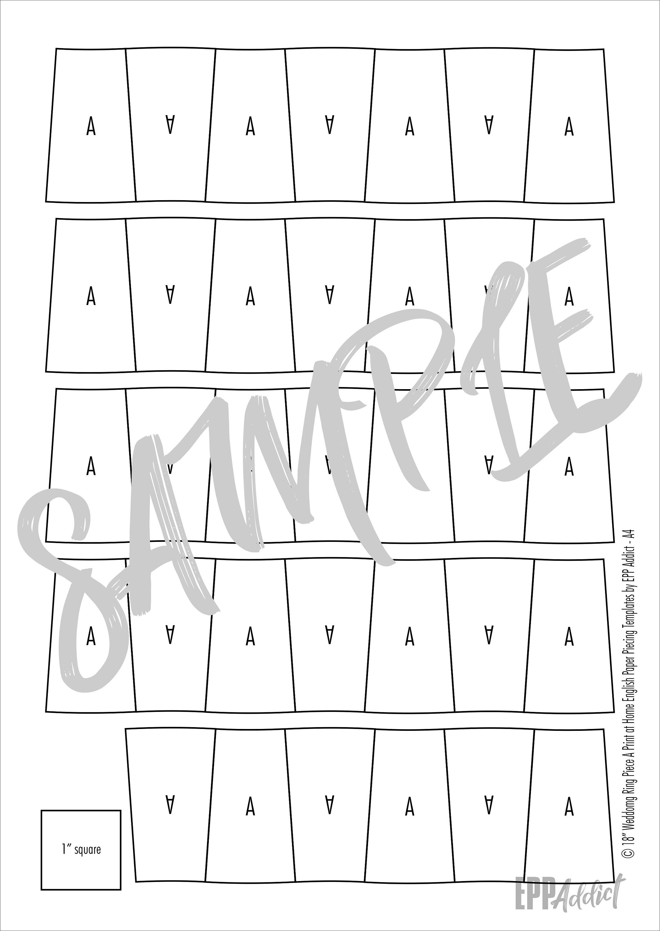 18 Printable Wedding Ring Block Pieces for English Paper Etsy