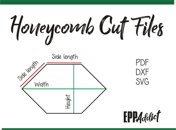 Honeycomb Cut Files For English Paper Piecing Svg Dxf Etsy