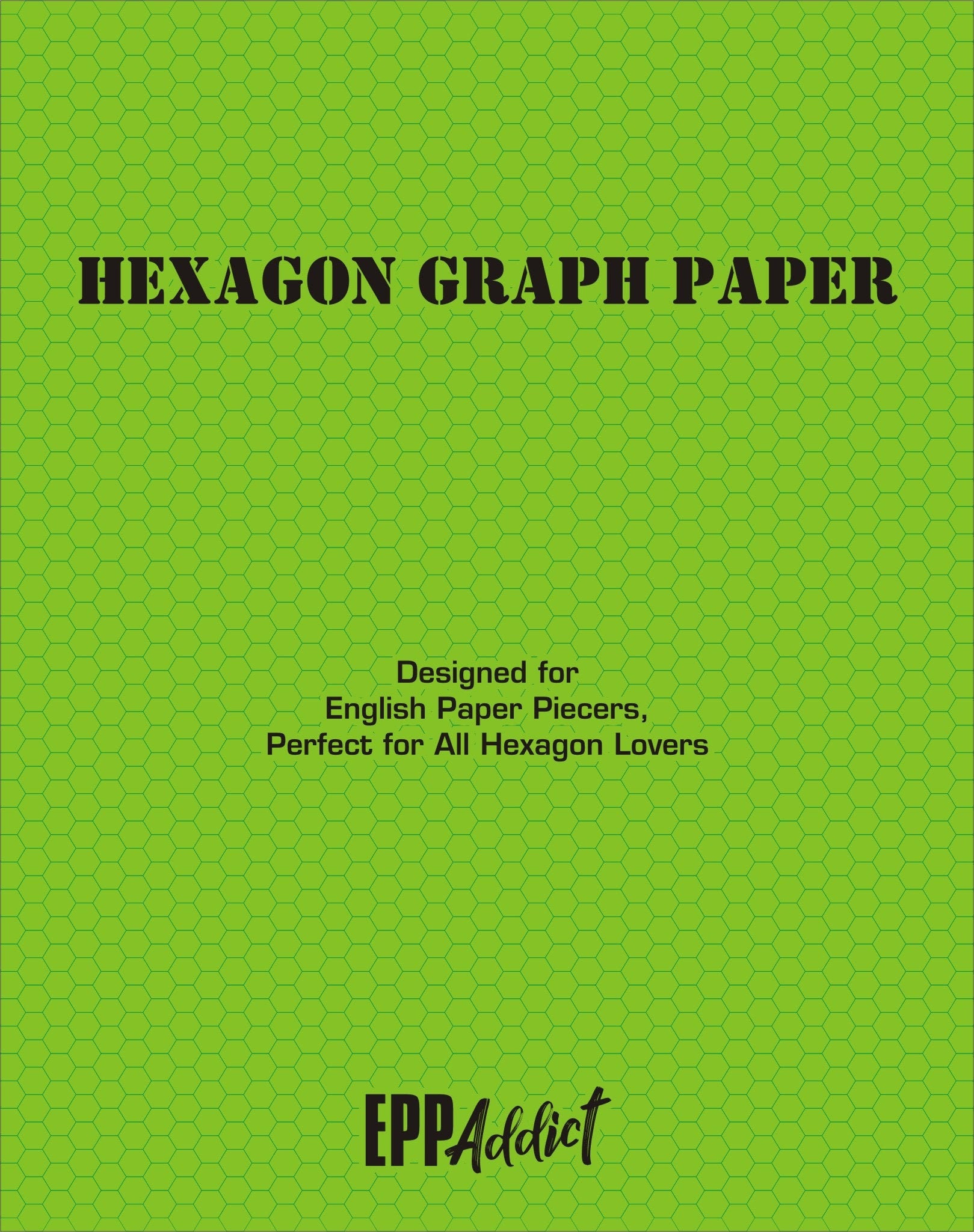 Hexagon Graph Paper Exercise Book for English Paper Piecing Etsy