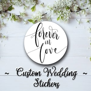 Pegatinas de boda personalizadas • Pegatinas redondas personalizadas - Etiquetas personalizadas - Etiquetas redondas - Pegatinas transparentes personalizadas - Pegatinas personalizadas