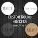 see more listings in the Custom Stickers section