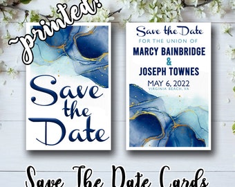 Save the Date Cards • Watercolor Save the Date Postcard • Wedding Save the Date