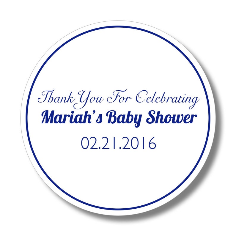 Custom Baby Shower Stickers - Thank You Stickers - Party Stickers - It ...