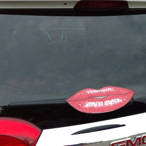Kiss Lips WiperTags attach to rear wipers to advertise makeup business. Compliment your window decals for Mary Kay, Younique, LipSense, more