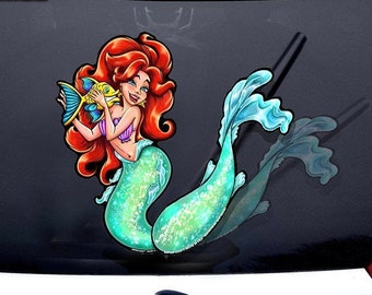 Marmalade Mermaid WiperTags Attach to Rear Wipers