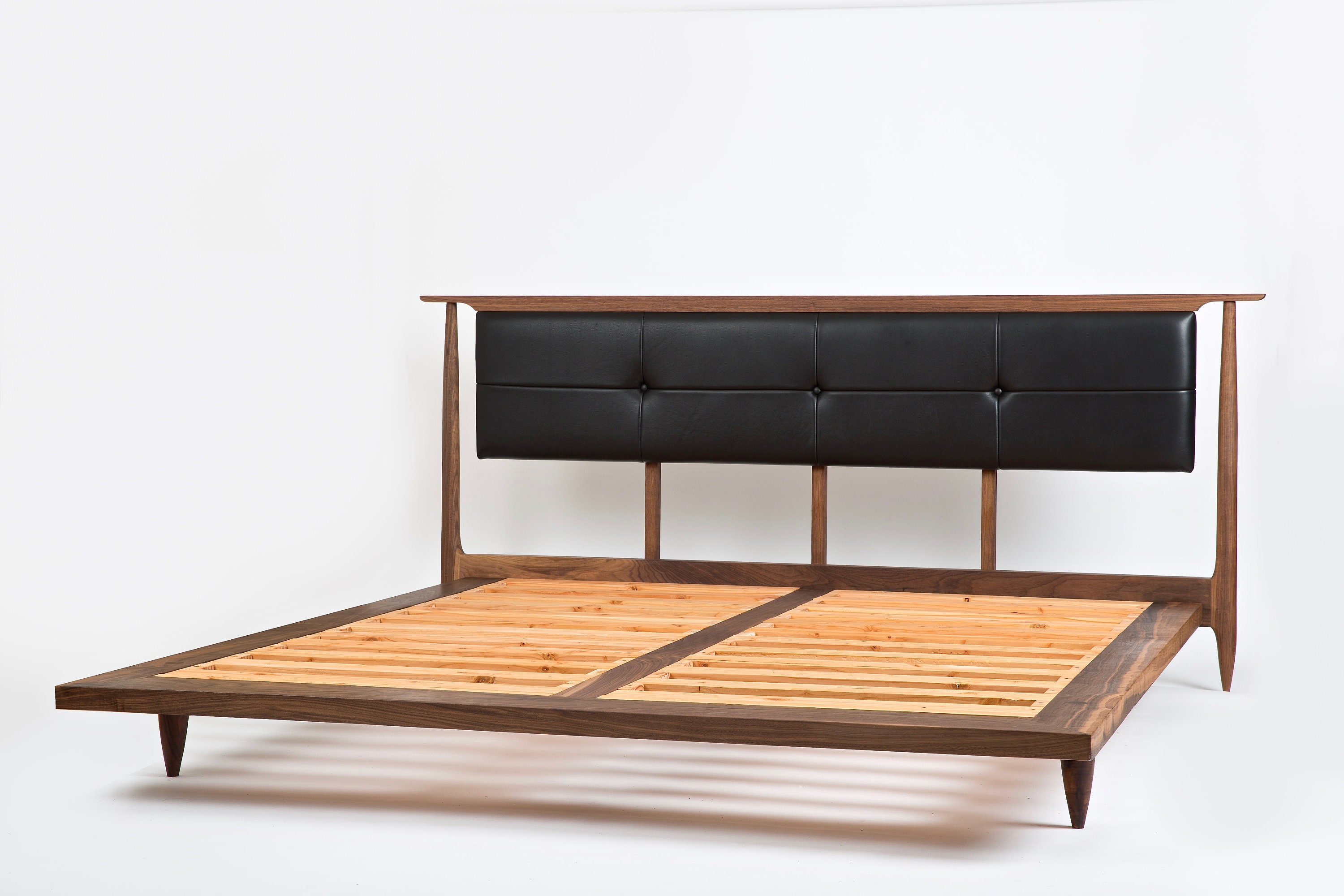 Mid-Century Modern Plattformbett / / Lagerung Bett optional | Etsy