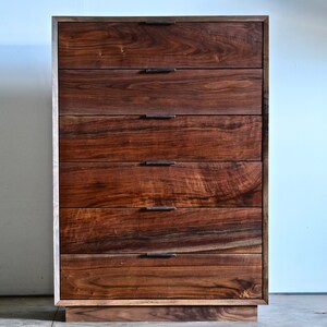 Modern Walnut Dresser image 3