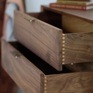 Modern Walnut Dresser image 9