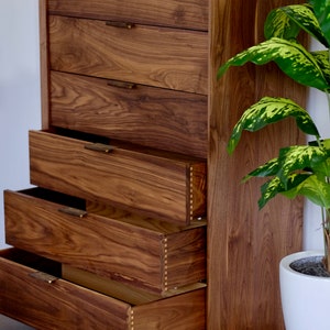 Modern Walnut Dresser