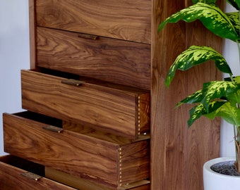 Modern Walnut Dresser