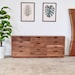 11 Drawer Solid Walnut Dresser | Mid Century Modern  Bedroom Chest of Drawers | Handmade Wood Dresser | Danish Modern Buffet 