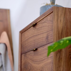 Modern Walnut Dresser image 7