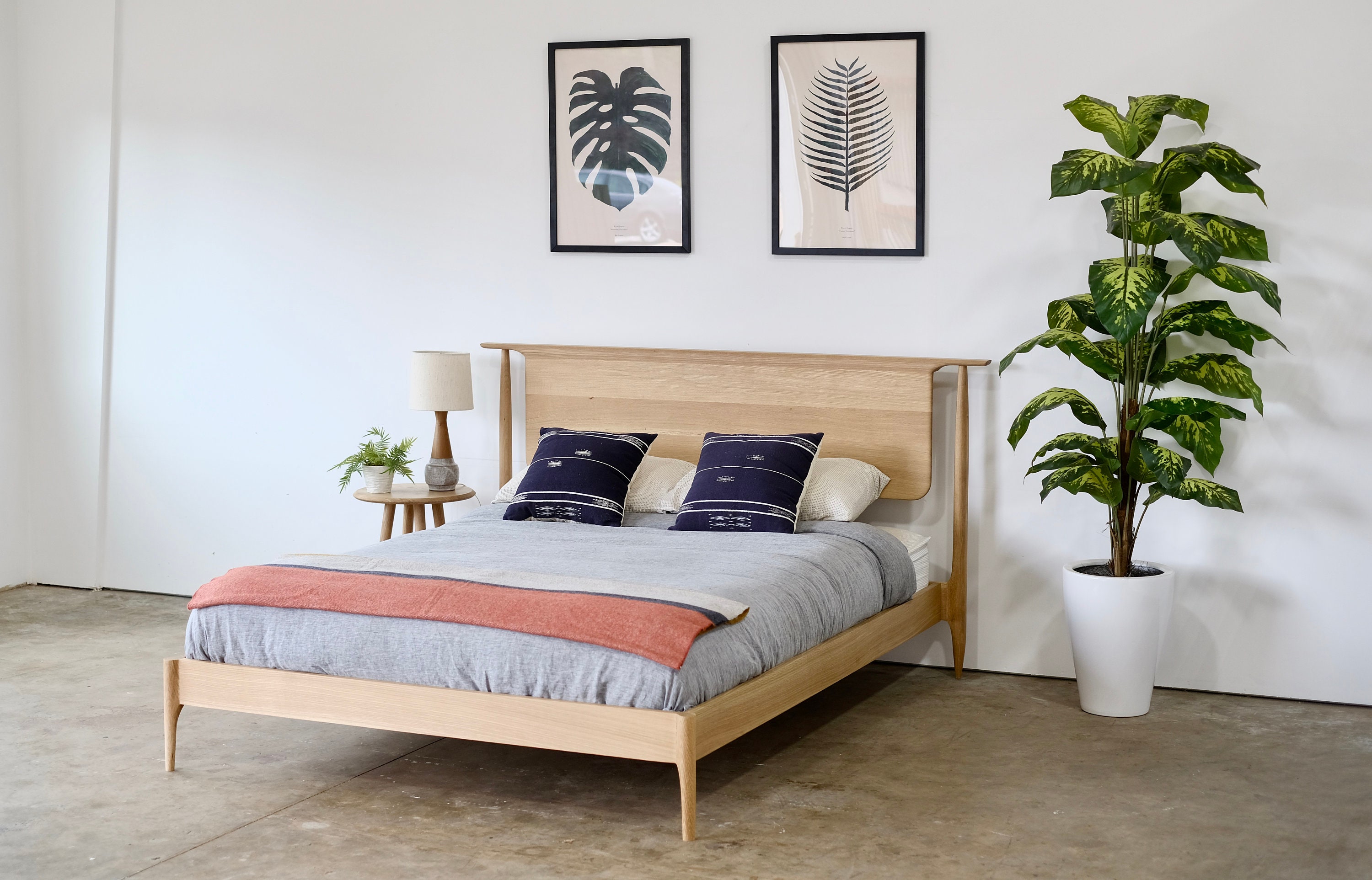 Platform Turned Leg Option Wooden Bed Frame By Get Laid Beds atelier